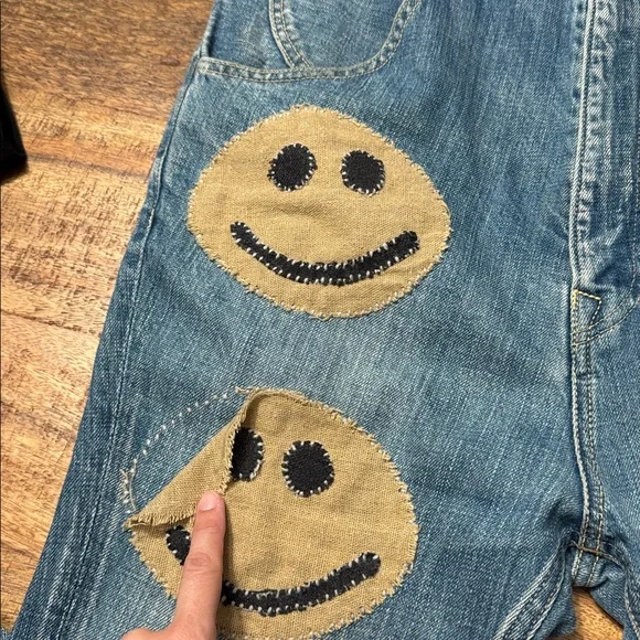 Kapital embroidered denim smiley patchwork jeans - Picture 13 of 14